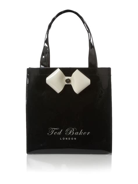 Ted Baker Small Bowcon Tote Bag In Black Lyst