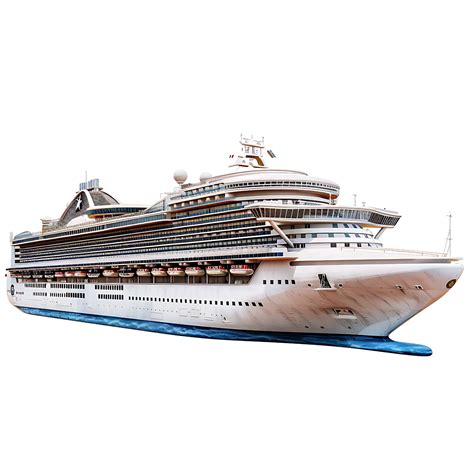 Cruise ship side view on isolated transparent background 44277232 PNG