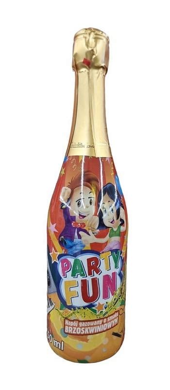 Party Fun Bezalkoholowy Szampan Gazowany Brzoskwiniowy 750 Ml