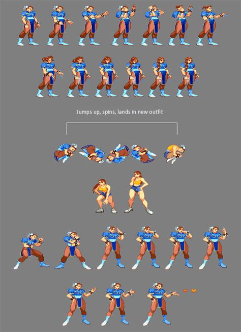 MvC1 SF Alpha Ryu Lots Of New Sprites