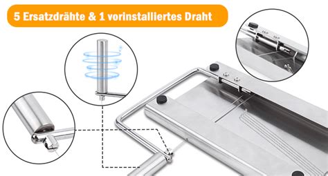 Käseschneider Käseschneider mit Draht und 1 PCS Buttermesser