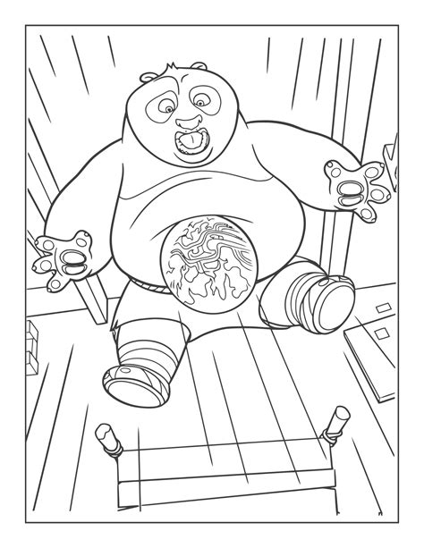 Coloriage Kung Fu Panda à imprimer