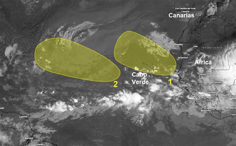 Dos Ondas Tropicales Del Este Animan Al Atl Ntico