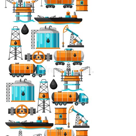 Oil Pump Icons Pattern Stock Illustrations 165 Oil Pump Icons Pattern