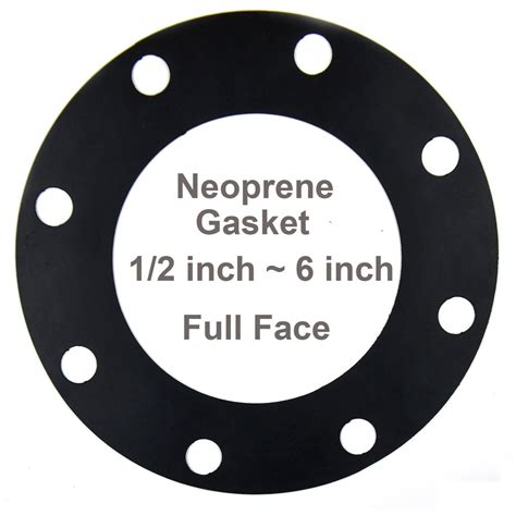 Neoprene Gasket Rubber Gasket Full Face Flange Gasket Mm Thick Ff