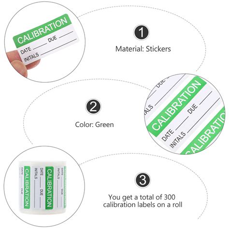 Calibration Labels White Calibration Stickers Calibration Labels Roll ...