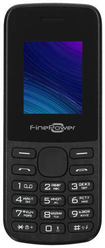 Купить Сотовый телефон FinePower SR282 черный в интернет магазине DNS ...
