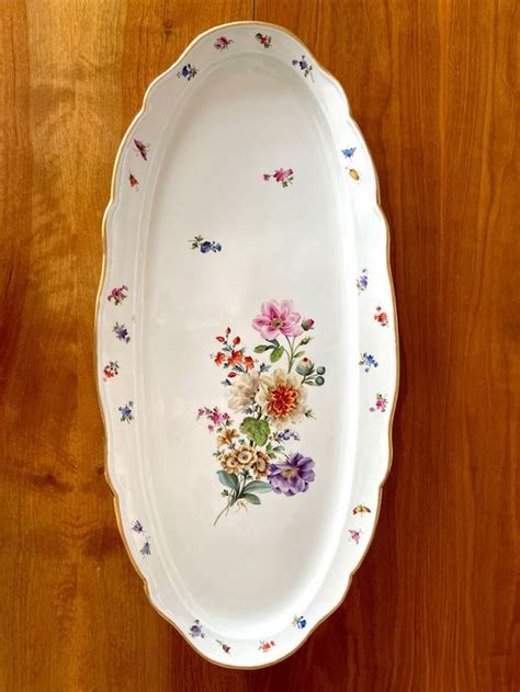 Riesige Meissen Platte Mit Blumenmuster Cm Kaufen Auf Ricardo