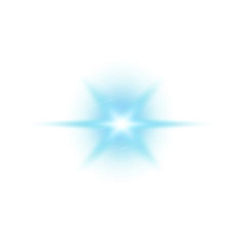 Transparent Star Spark Blue Style02 - HD Image | GraphicsCrate