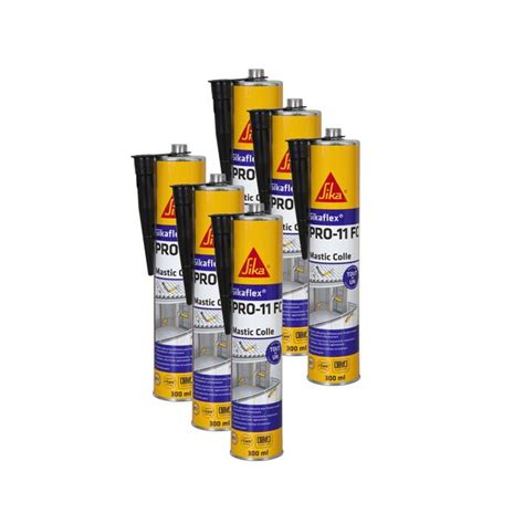 Mastic Colle Sika Sikaflex Pro 11 Fc Noir 300ml Lot De 6 Leroy Merlin