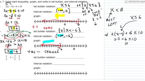 Mat Finite Math Section Part Solving Inequalities Youtube