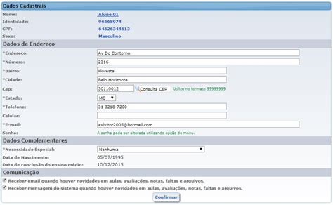 Dados Cadastrais Webgiz Registro Acadêmico Wiki Aix