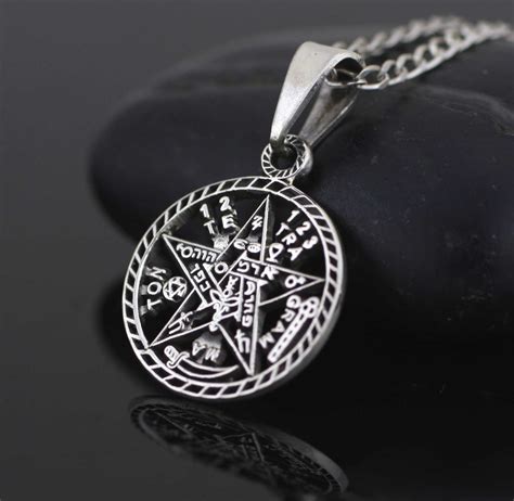 Pentagram Necklace, Sterling Silver Pentagram Necklace, Small Pentacle Necklace, Pentagram ...