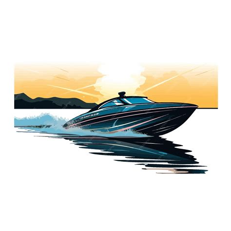 Premium Vector | Speed_Boat_Powerboat_Silhouette_Motorboat_Vector