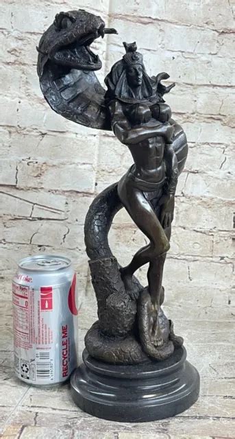 Medusa Mitica Serpente Lady Stile Nude Femmina Scultura Naked Statua