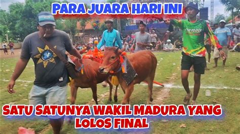 PARA JUARA LOMBA KERAPAN SAPI GAGAK RIMANG SAMBUT TAHUN BARU 2024