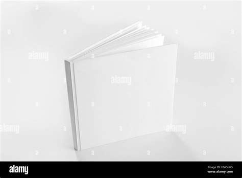 Book With Blank Cover On Light Background Stock Photo Alamy