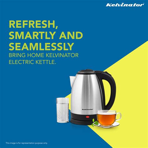 Kelvinator Fabulo L Electric Kettle Steel Black Keks