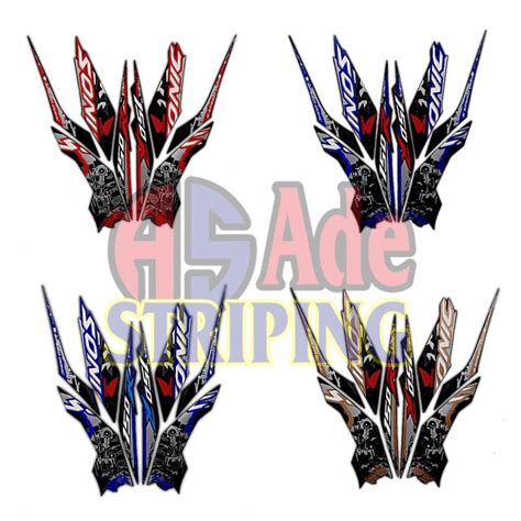 STIKER STRIPING LIS LES BODY MOTOR HONDA SONIC 150R 2019 SE STANDAR