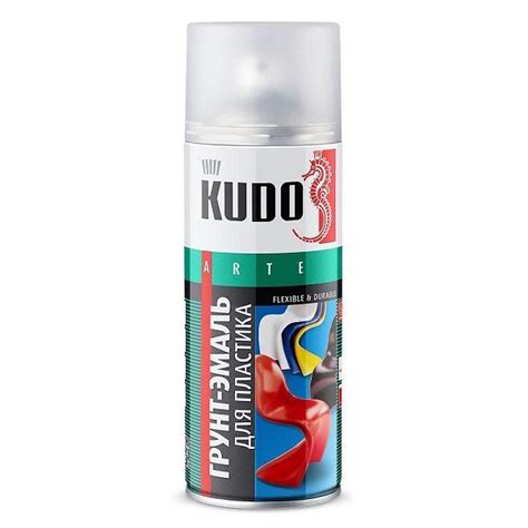 Купить грунт-эмаль для пластика черная kudo 520 мл. (12 шт.) ku-6002 в ...