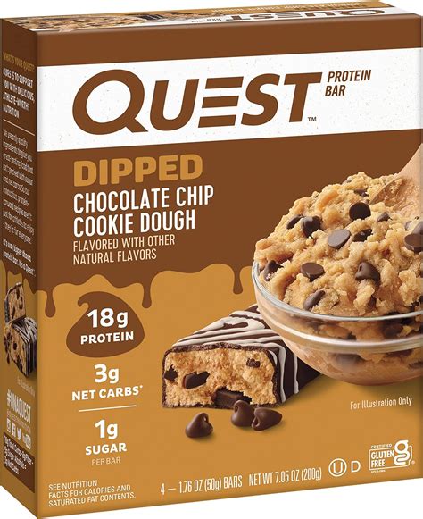 Quest Nutrition Quest Barras De Prote Na De Masa De Galletas Con