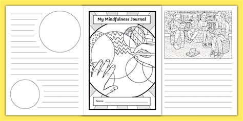 Mindfulness Journal Writing Frame Hecho Por Educadores