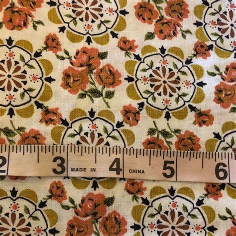 Vintage Floral Cotton Fabric Flour Sack Feed Sack Feedsack Etsy