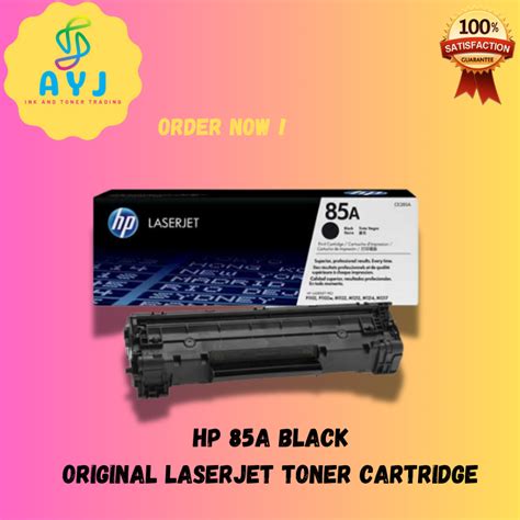 Hp 85a Black Original Laserjet Toner Cartridge Ce285a Shopee