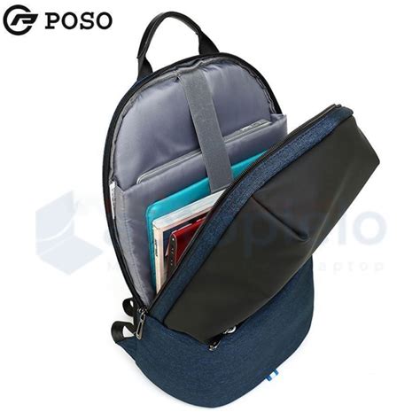 POSO Laptop Backpack 15 6 Inch Black PS 627 LaptopLelo