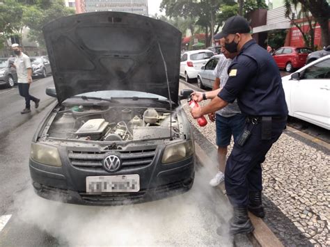 Guarda Municipal de Volta Redonda combate princípio de incêndio em