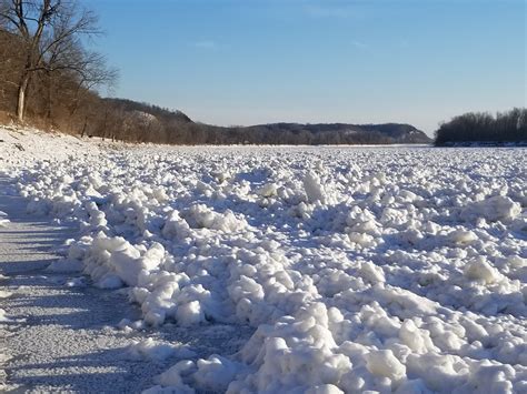 The Missouri River Ice Jam Of Missouri River Relief