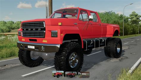 LS22 Ford F800 Crew Cab Dually v 1 0 0 0 PKWs Mod für Landwirtschafts