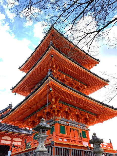 Japanese Red Temple: Traditional Architecture and Historic Beauty