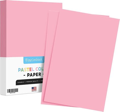 Papel De Color Rosa Pastel X Pulgadas Tama O Tabloide Libro