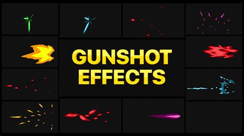 Gunshot Effects | After Effects Download Direct Videohive 27490310