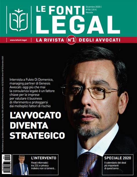 Le Fonti Legal Dicembre 2020 Le Fonti Agorà Penale