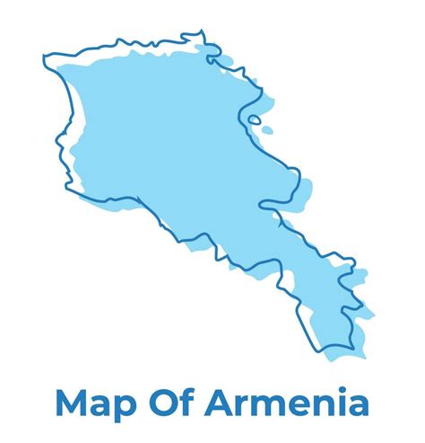 Armenia Simple Outline Map Vector Illustration 36067801 Vector Art At