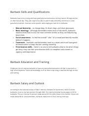 Barback 2.docx - Barback Skills and Qualifications Barbacks have to be ...