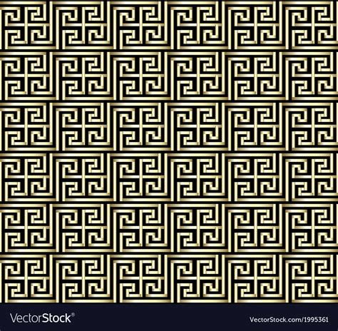 Greek key pattern design Royalty Free Vector Image