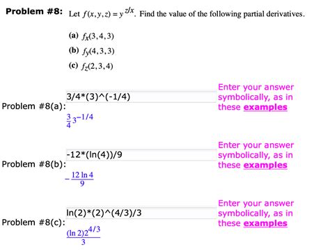 Solved Problem 8 Let F X Y Z Y 2 X Find The Value Of