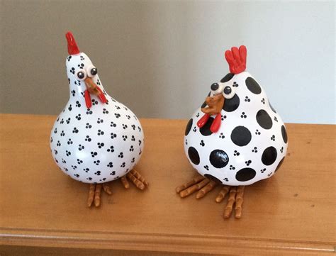 Polka Dot Chickens Chicken Crafts Chicken Decor Chicken Art Hand