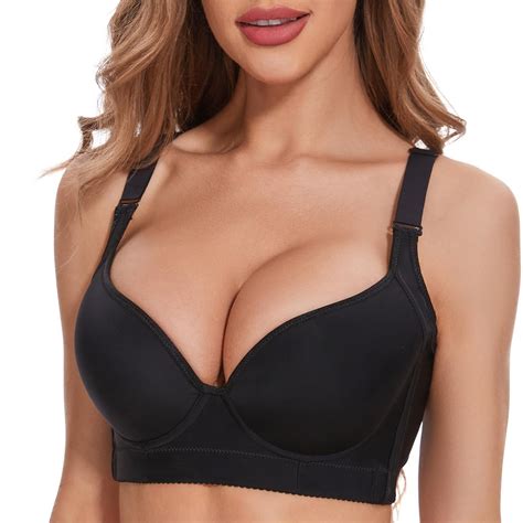 Solodoro Plus Size Push Up Bra For Women Hide Back Fat Smoothing Bra