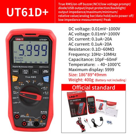 Uni T Ut B Ut E Ut D Handheld Professional Digital Multimeter