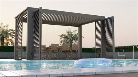 Brise Soleil Orientable Et Brise Vue Pergola Bioclimatique Brise Vue