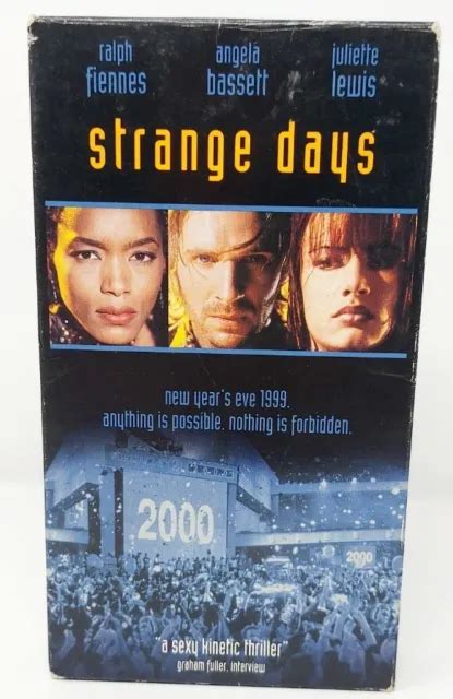 STRANGE DAYS VHS 1996 Sci Fi Action Angela Bassett Ralph Fiennes