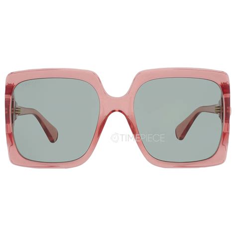 Gucci Green Oversized Ladies Sunglasses Gg0876s 003 60