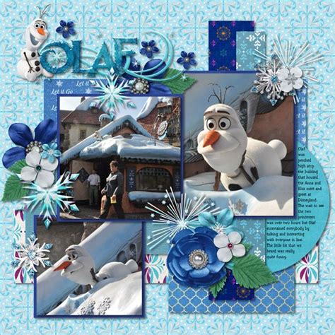 Olaf Mousescrappers Disney Scrapbooking Gallery Disney Scrapbook