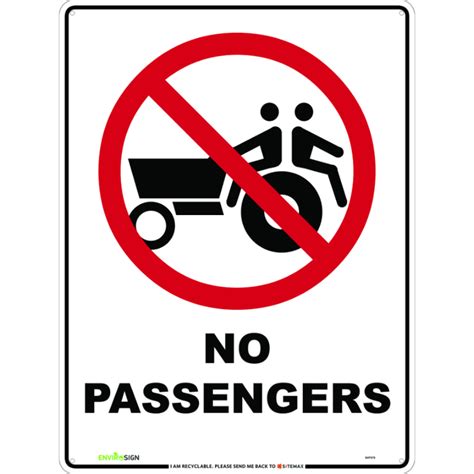 No Passengers Tractor Sitemax