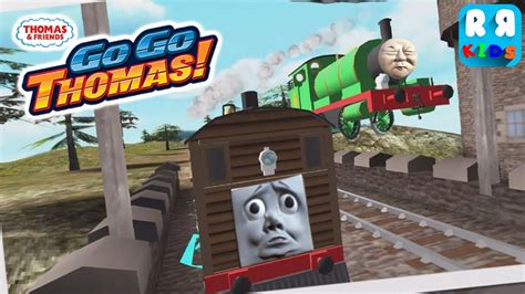 Thomas Friends Go Go Thomas Toby Vs Percy Percy Epic Jump Over