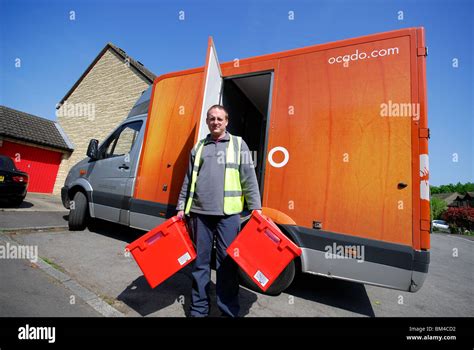 UK. A Waitrose home delivery by Ocado. 2010 Stock Photo - Alamy